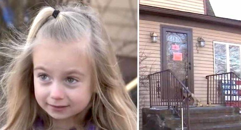 Bambina di 6 anni salva la sua famiglia