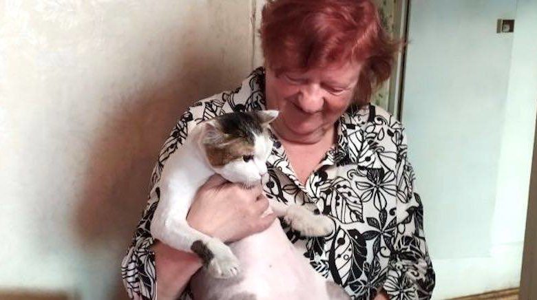 anziana salvata dal gatto