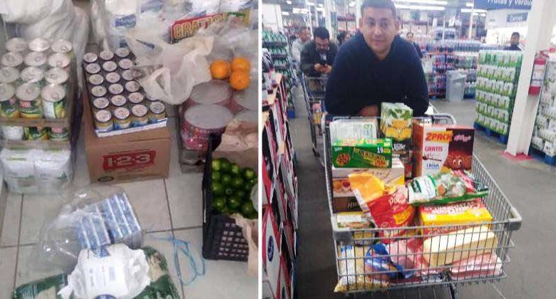 imprenditore compra cibo ai dipendenti