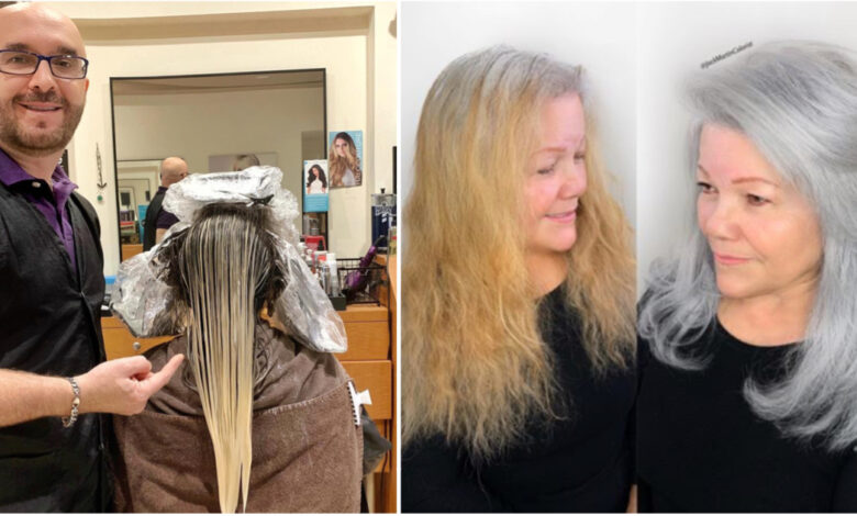 Abile parrucchiere consiglia di non toccare la ricrescita dei capelli