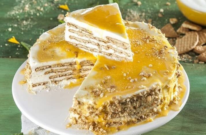 Torta di biscotti senza burro