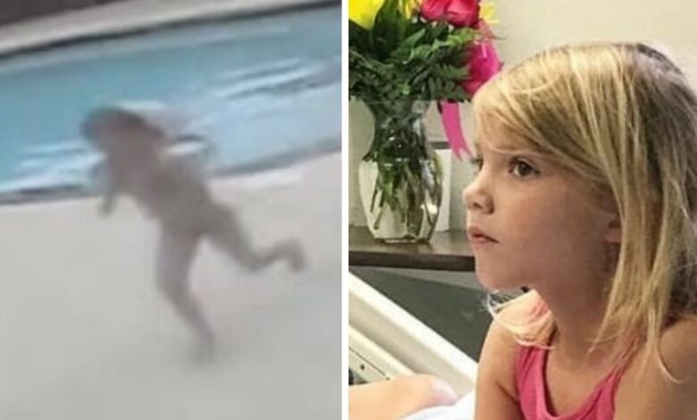 Una bambina di soli 5 anni salva la vita della madre trovata svenuta in piscina