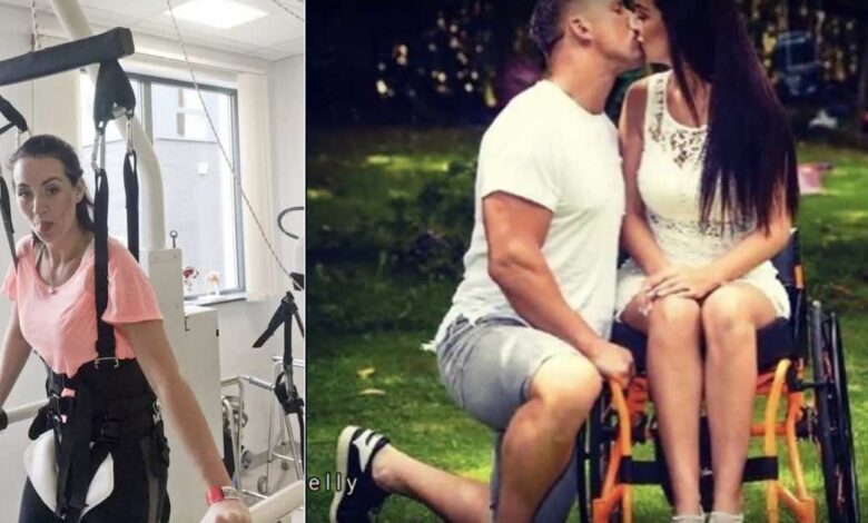Rimane paralizzata marito la lascia