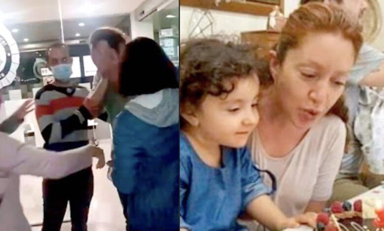 padre prendere figlia asilo