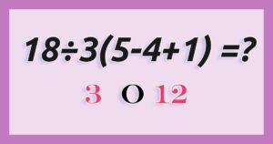 Sapete risolvere questa semplice operazione matematica