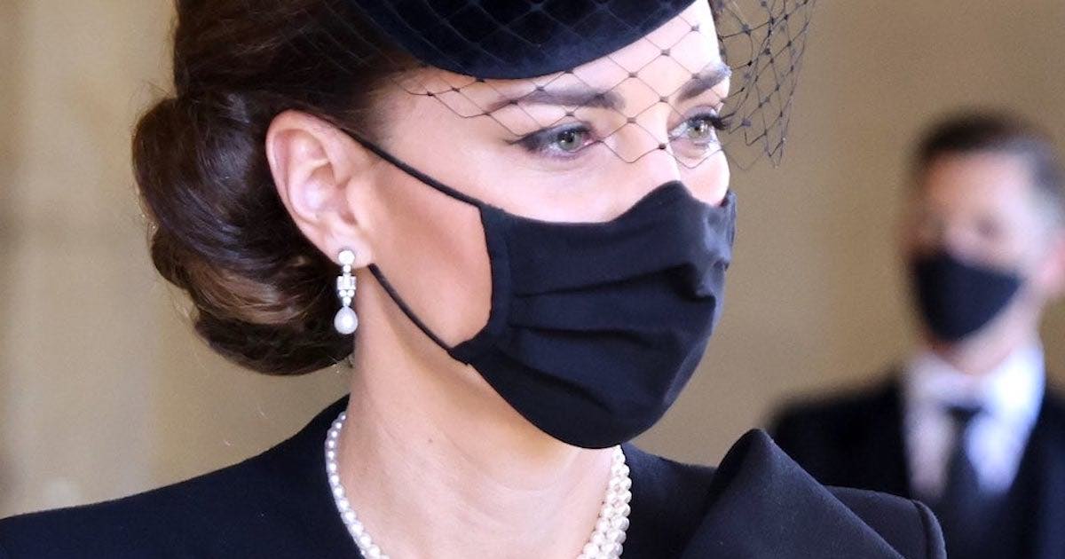 Kate Middleton al funerale del principe Filippo omaggio a Lady Diana