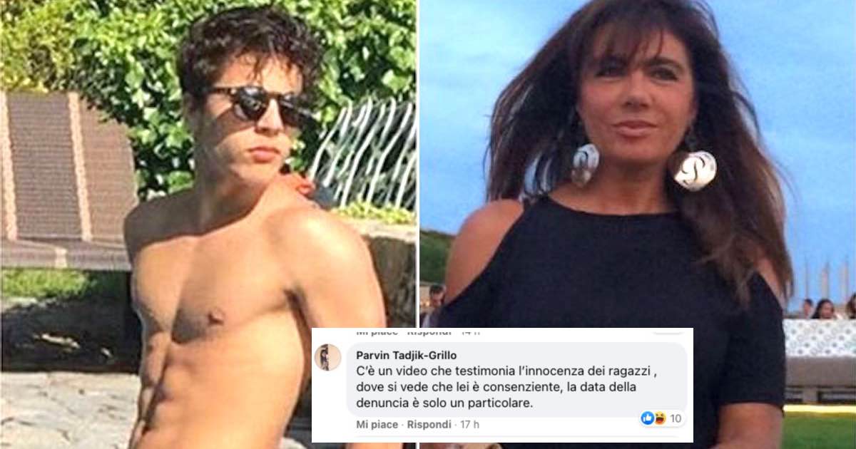 La moglie Beppe Grillo difende il figlio