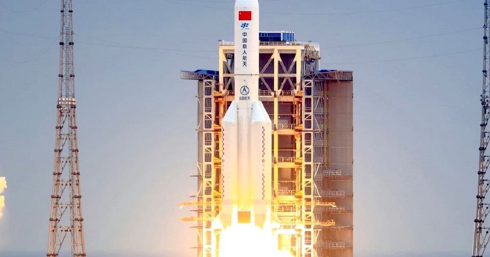 caduta di frammenti razzo spaziale cinese